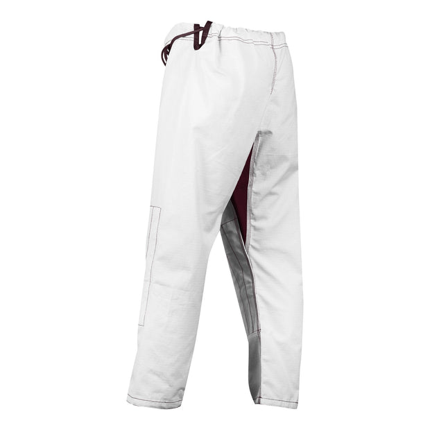 White and maroon ripstop pants - Raven Fightwear - US